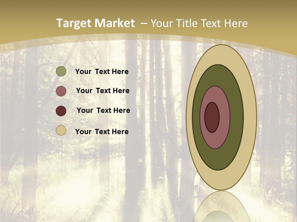 A Sunlit Forest Powerpoint Presentation PowerPoint Template