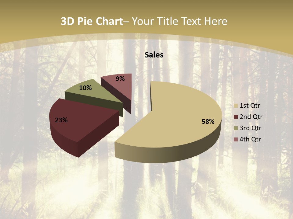 A Sunlit Forest Powerpoint Presentation PowerPoint Template