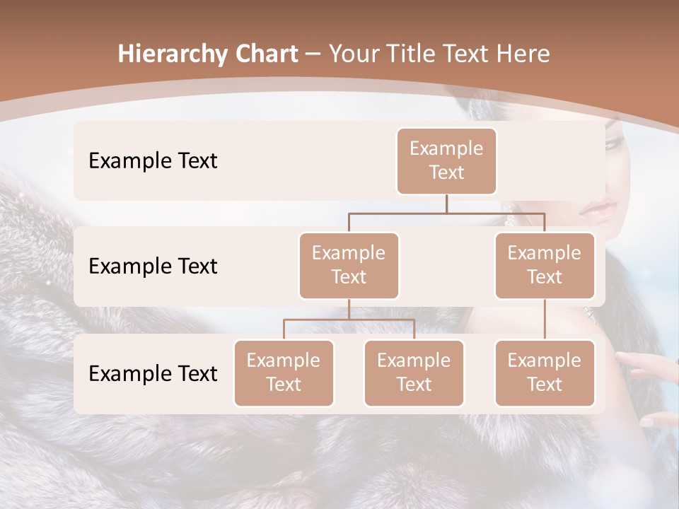 A Beautiful Woman In A Fur Coat Powerpoint Template PowerPoint Template