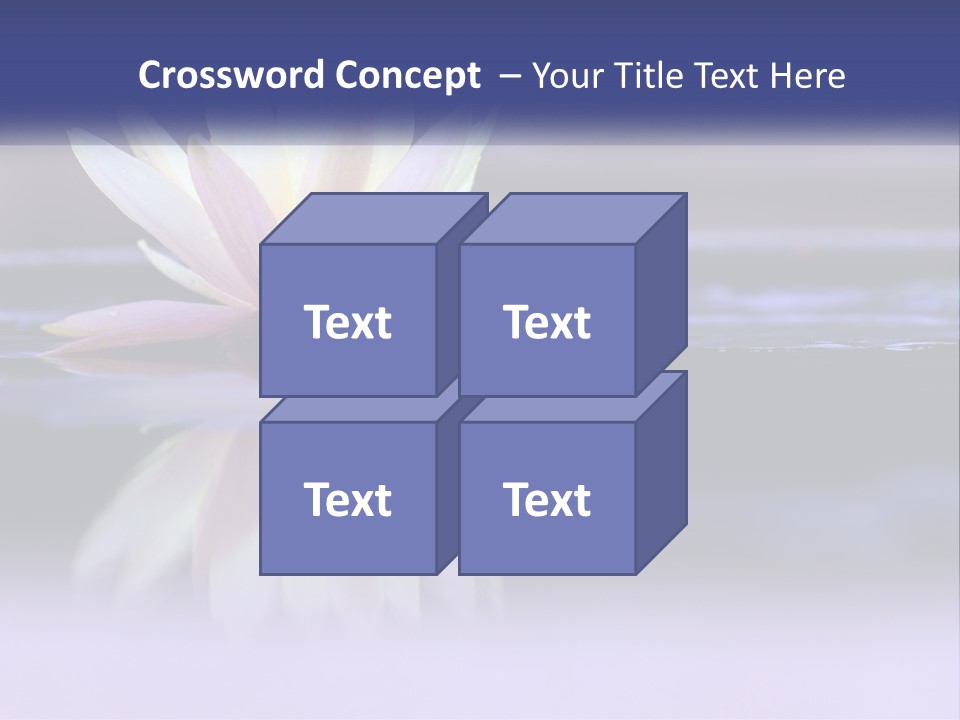 A Water Lily Floating On Top Of A Body Of Water PowerPoint Template