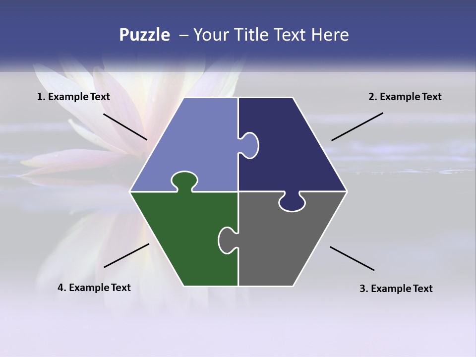 A Water Lily Floating On Top Of A Body Of Water PowerPoint Template