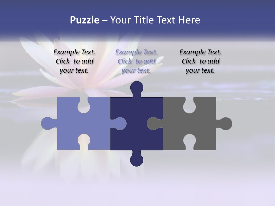 A Water Lily Floating On Top Of A Body Of Water PowerPoint Template