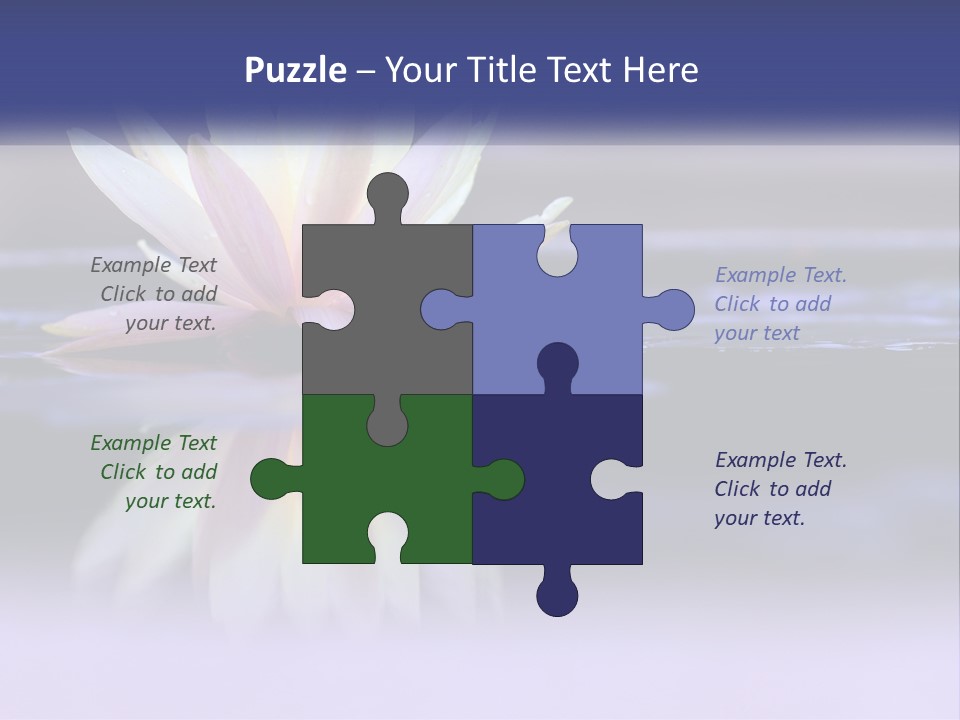 A Water Lily Floating On Top Of A Body Of Water PowerPoint Template