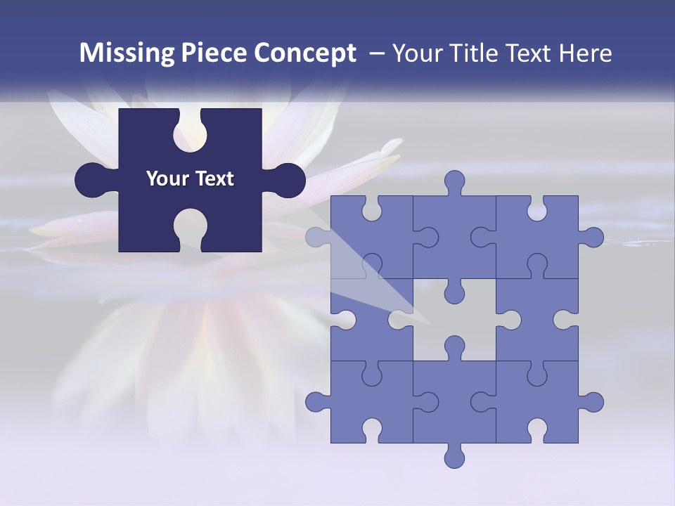 A Water Lily Floating On Top Of A Body Of Water PowerPoint Template