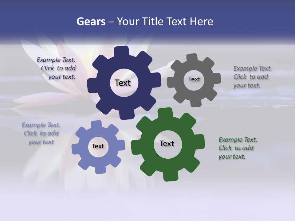 A Water Lily Floating On Top Of A Body Of Water PowerPoint Template