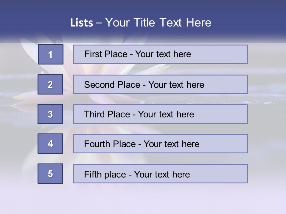 A Water Lily Floating On Top Of A Body Of Water PowerPoint Template