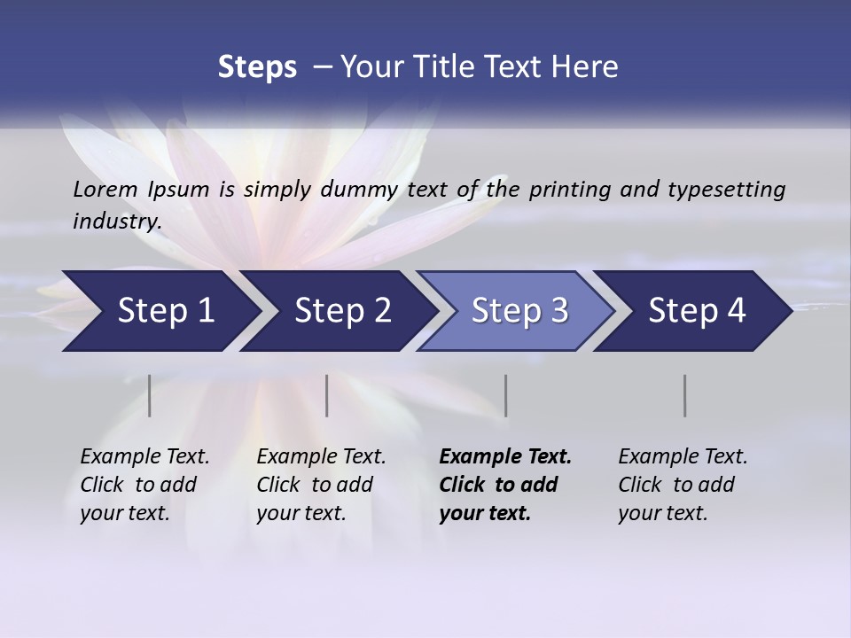 A Water Lily Floating On Top Of A Body Of Water PowerPoint Template