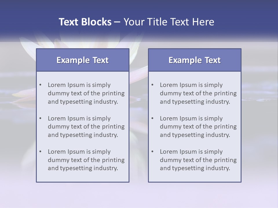 A Water Lily Floating On Top Of A Body Of Water PowerPoint Template