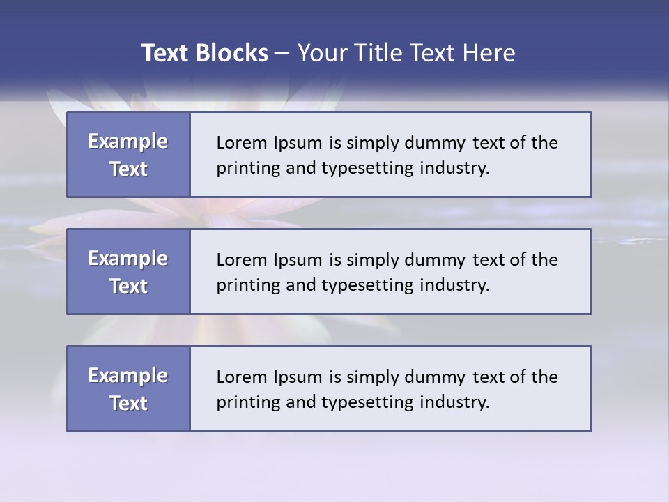 A Water Lily Floating On Top Of A Body Of Water PowerPoint Template