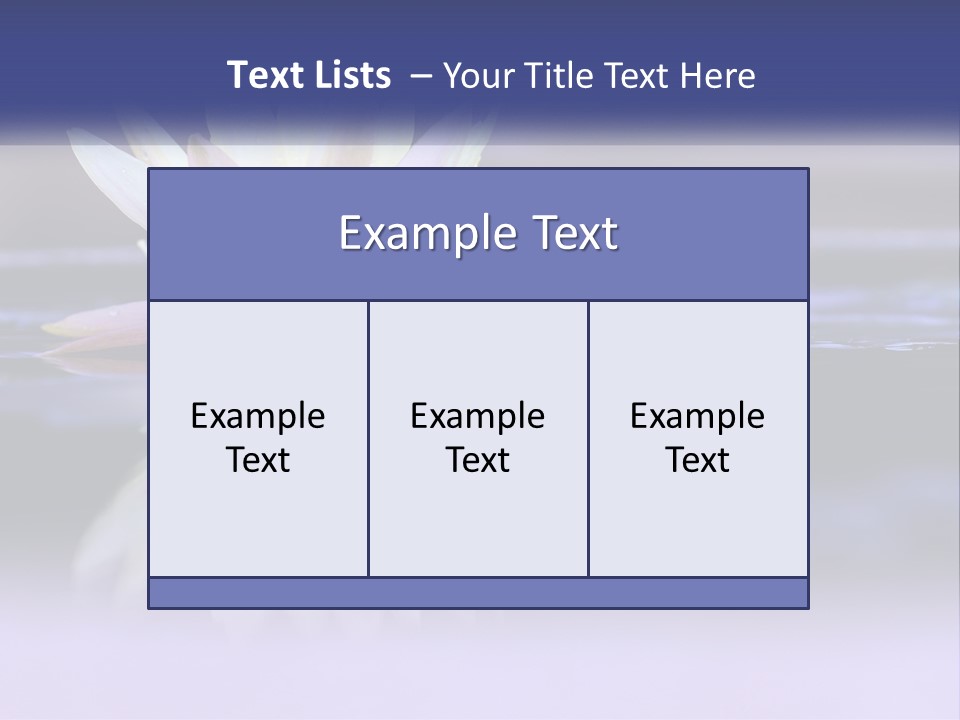 A Water Lily Floating On Top Of A Body Of Water PowerPoint Template