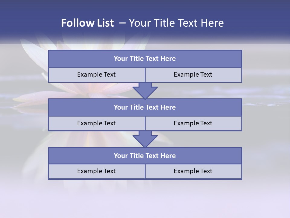 A Water Lily Floating On Top Of A Body Of Water PowerPoint Template