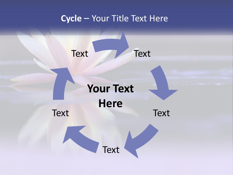 A Water Lily Floating On Top Of A Body Of Water PowerPoint Template