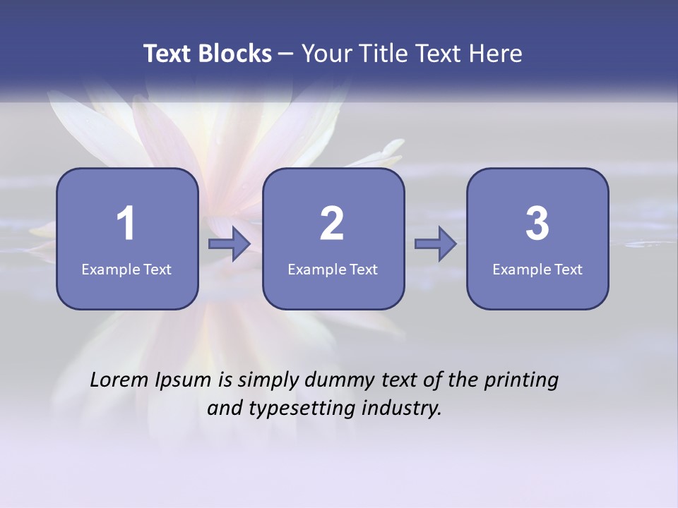 A Water Lily Floating On Top Of A Body Of Water PowerPoint Template