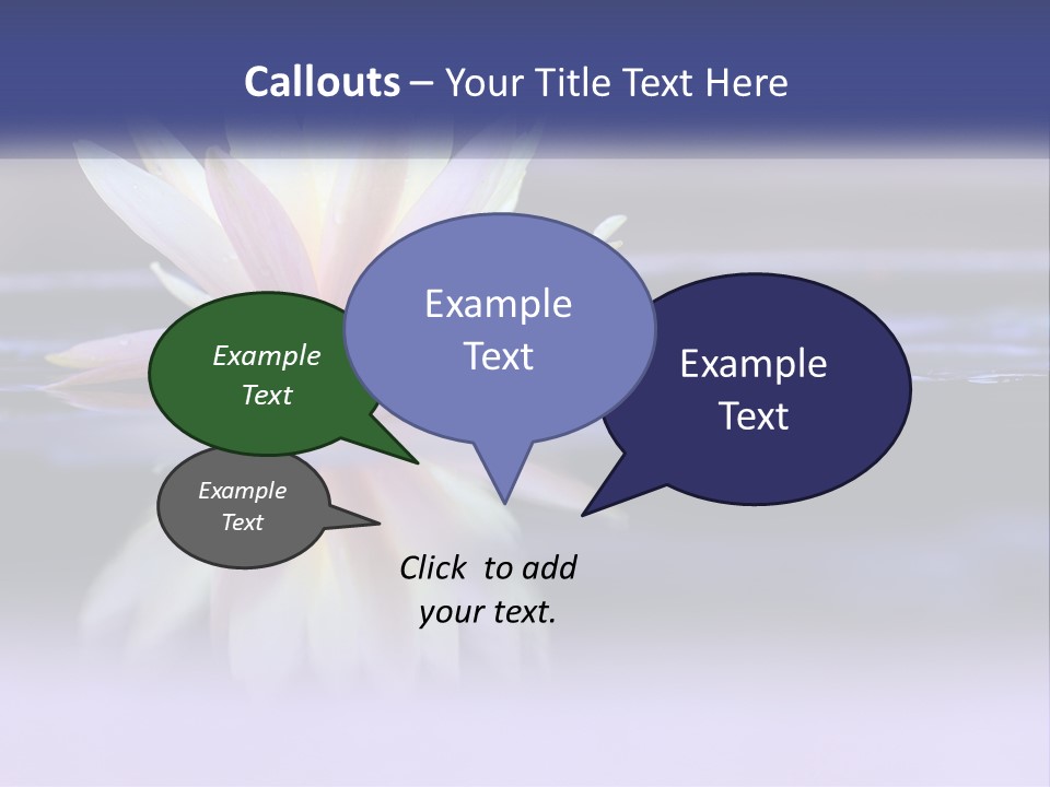 A Water Lily Floating On Top Of A Body Of Water PowerPoint Template