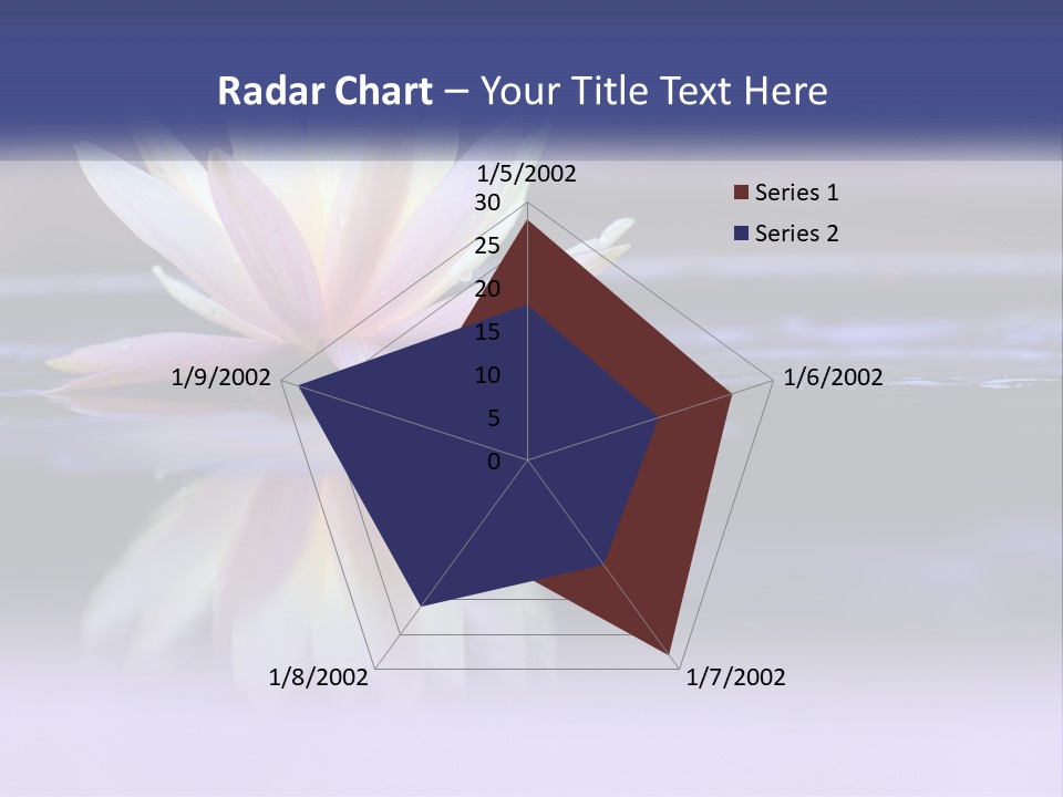 A Water Lily Floating On Top Of A Body Of Water PowerPoint Template