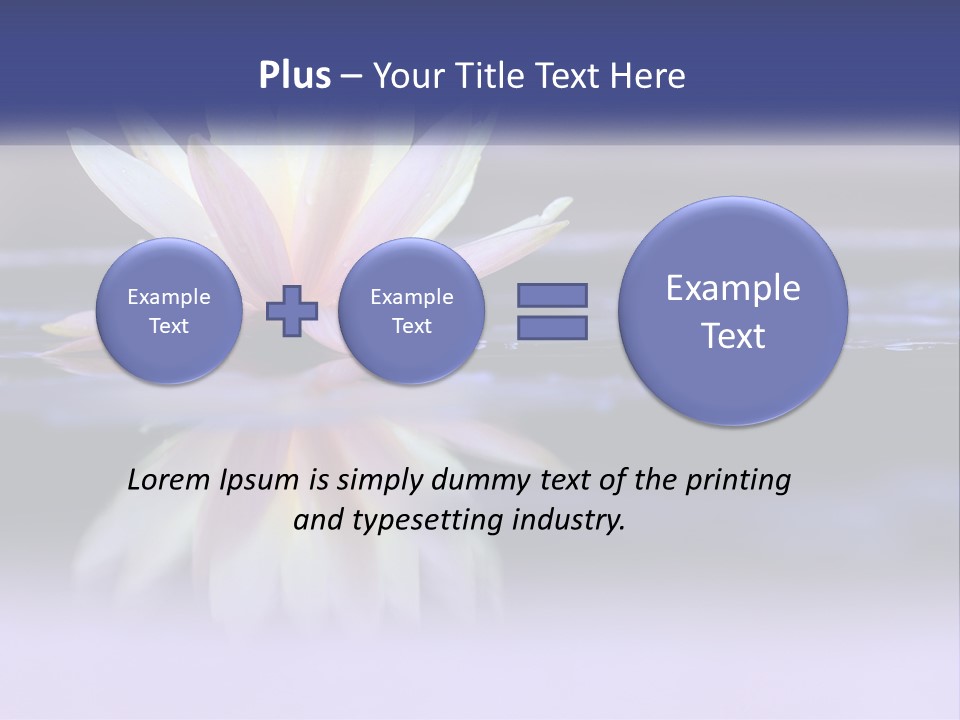 A Water Lily Floating On Top Of A Body Of Water PowerPoint Template