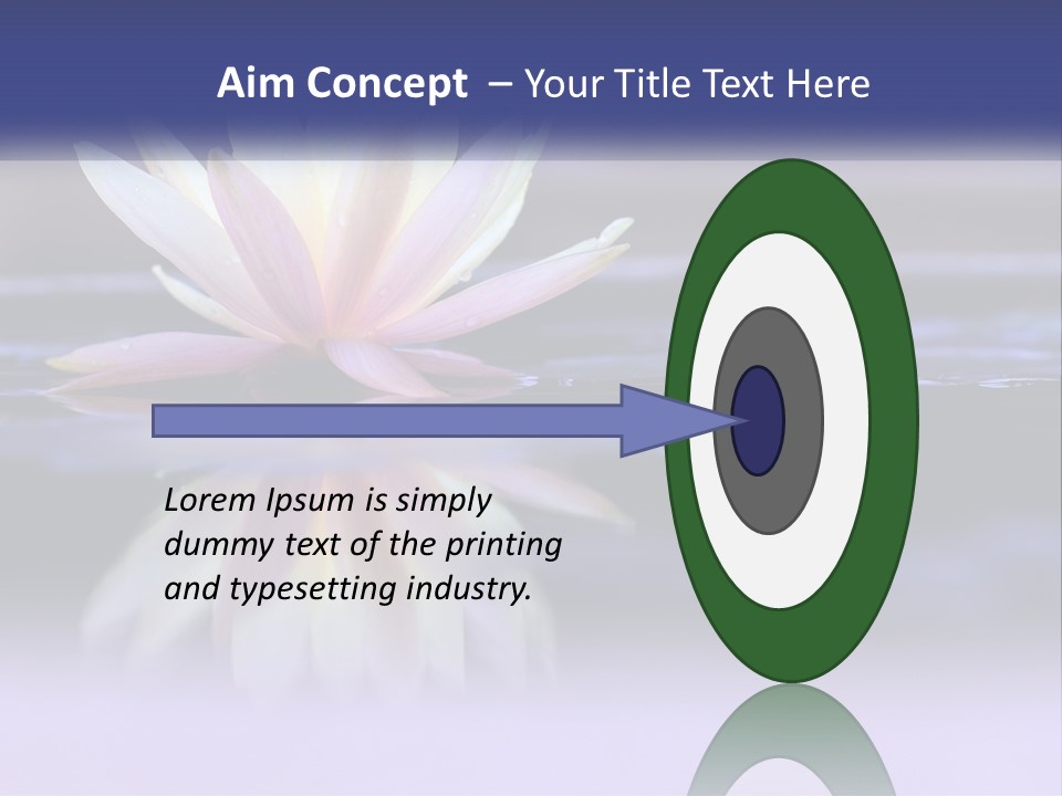 A Water Lily Floating On Top Of A Body Of Water PowerPoint Template