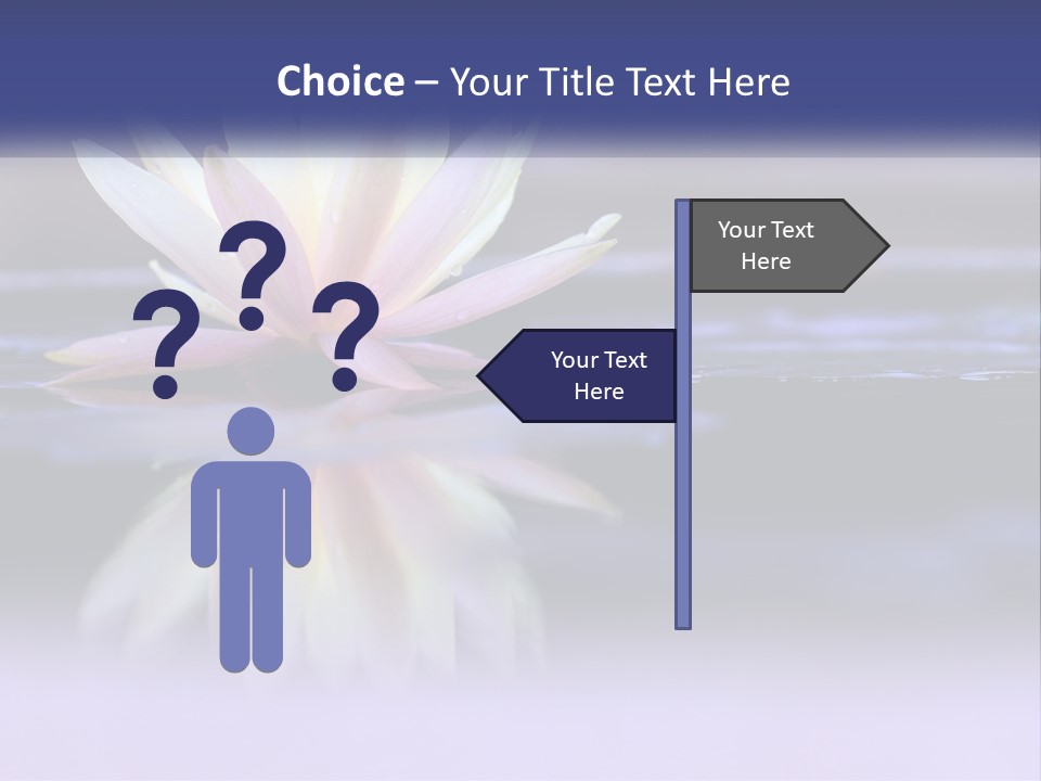 A Water Lily Floating On Top Of A Body Of Water PowerPoint Template