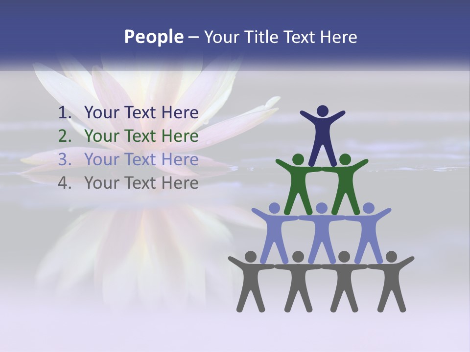 A Water Lily Floating On Top Of A Body Of Water PowerPoint Template