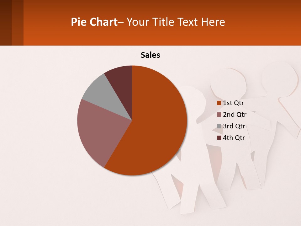 A Group Of Cut Out People Standing Next To Each Other PowerPoint Template