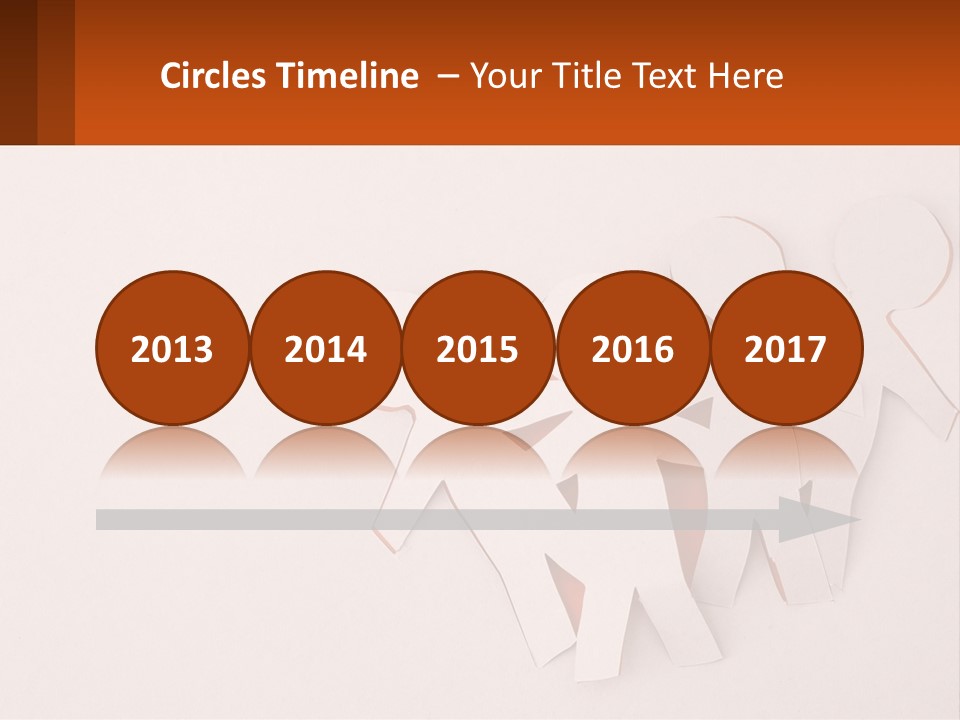 A Group Of Cut Out People Standing Next To Each Other PowerPoint Template