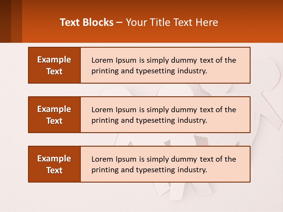A Group Of Cut Out People Standing Next To Each Other PowerPoint Template