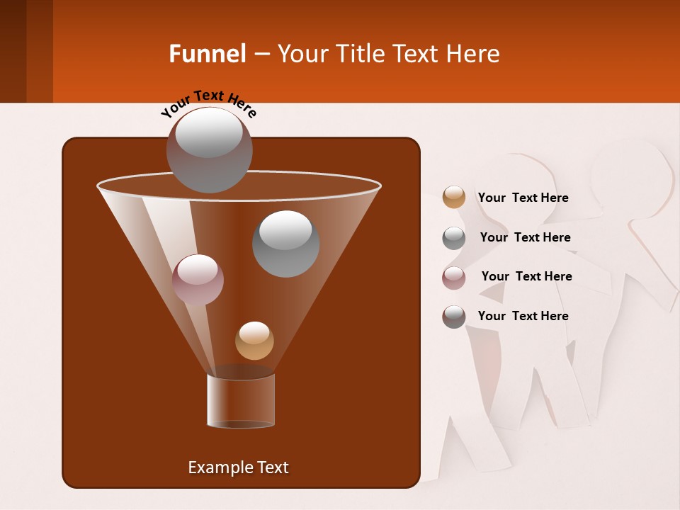 A Group Of Cut Out People Standing Next To Each Other PowerPoint Template