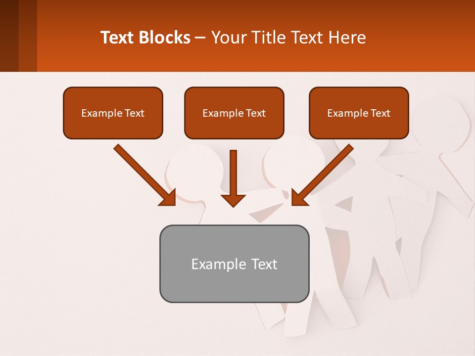 A Group Of Cut Out People Standing Next To Each Other PowerPoint Template