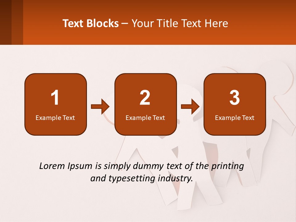 A Group Of Cut Out People Standing Next To Each Other PowerPoint Template