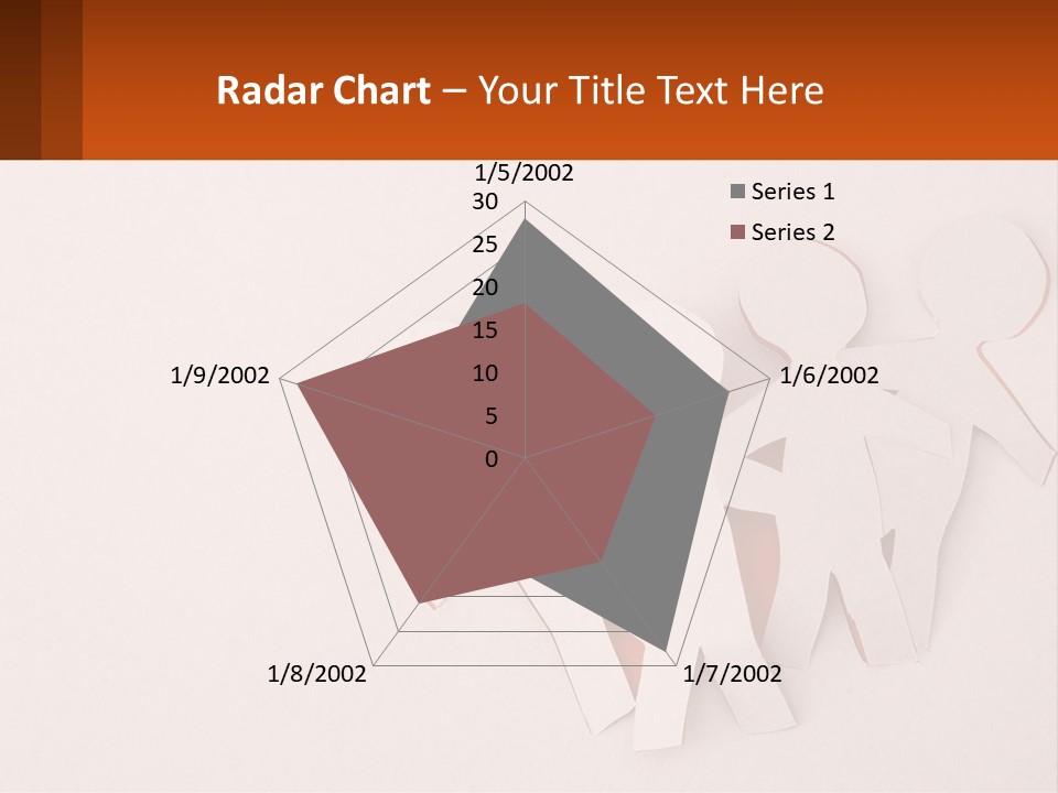A Group Of Cut Out People Standing Next To Each Other PowerPoint Template