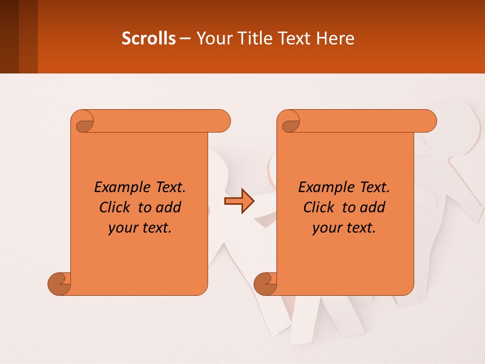 A Group Of Cut Out People Standing Next To Each Other PowerPoint Template