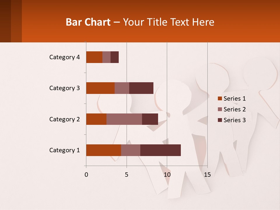 A Group Of Cut Out People Standing Next To Each Other PowerPoint Template
