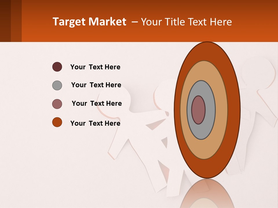 A Group Of Cut Out People Standing Next To Each Other PowerPoint Template