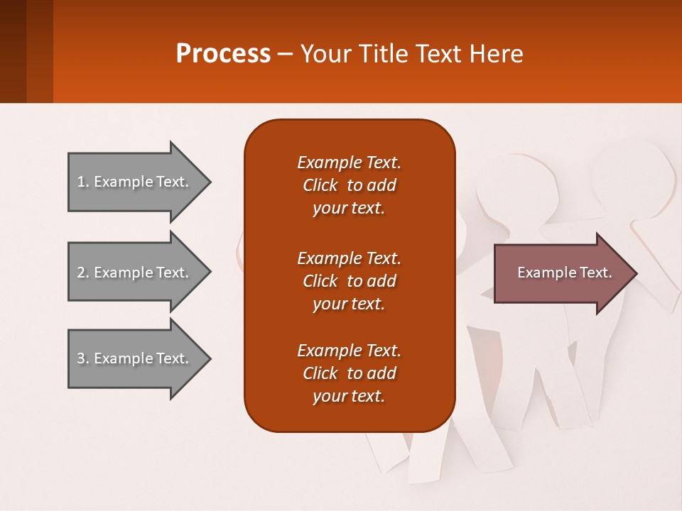 A Group Of Cut Out People Standing Next To Each Other PowerPoint Template