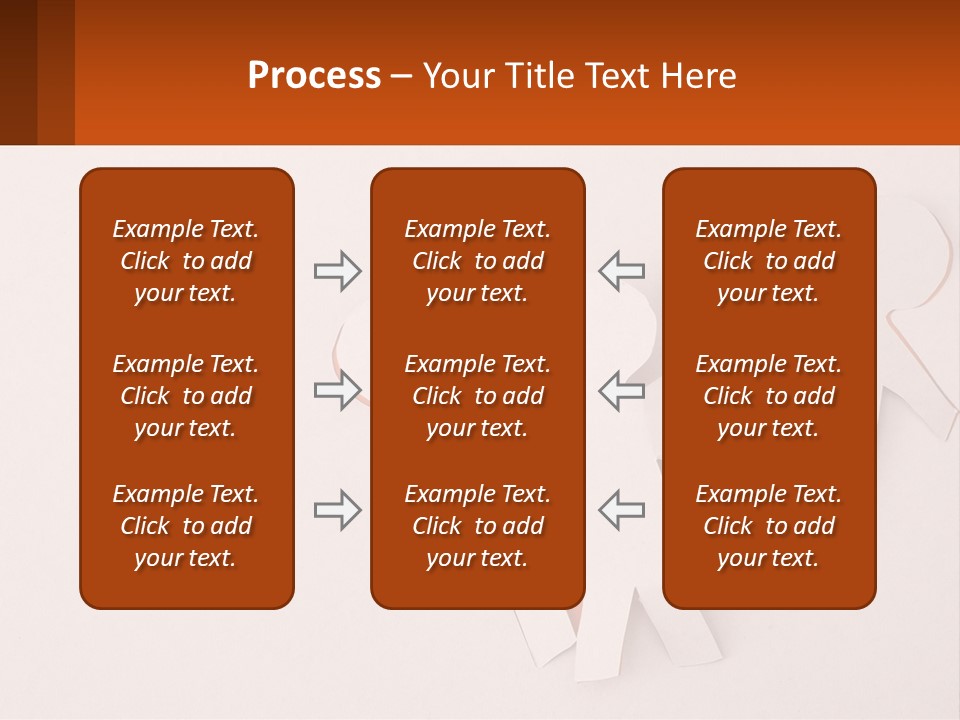A Group Of Cut Out People Standing Next To Each Other PowerPoint Template