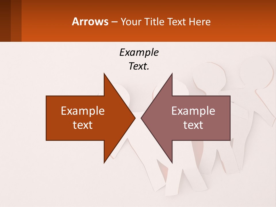 A Group Of Cut Out People Standing Next To Each Other PowerPoint Template