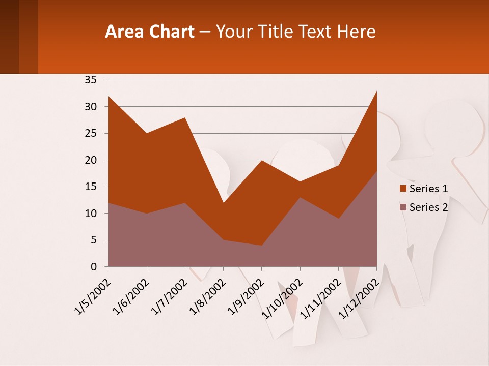 A Group Of Cut Out People Standing Next To Each Other PowerPoint Template