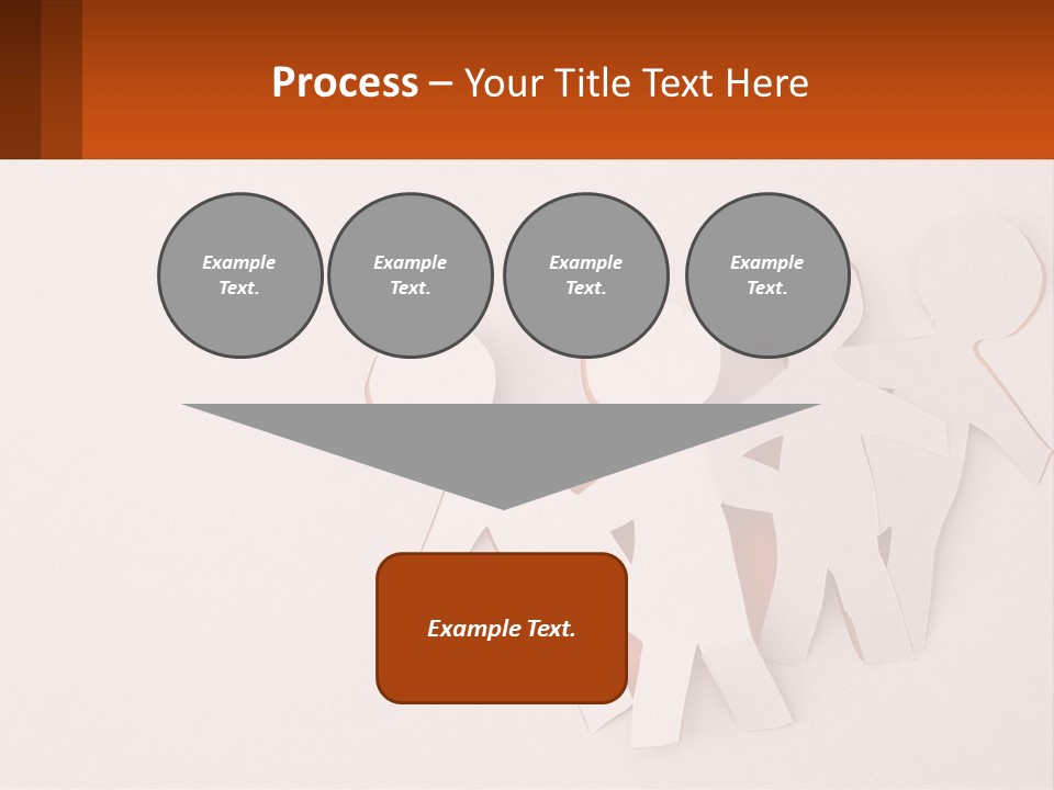 A Group Of Cut Out People Standing Next To Each Other PowerPoint Template