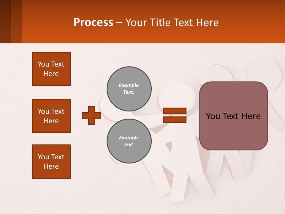 A Group Of Cut Out People Standing Next To Each Other PowerPoint Template