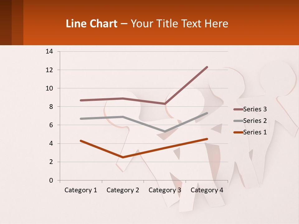 A Group Of Cut Out People Standing Next To Each Other PowerPoint Template