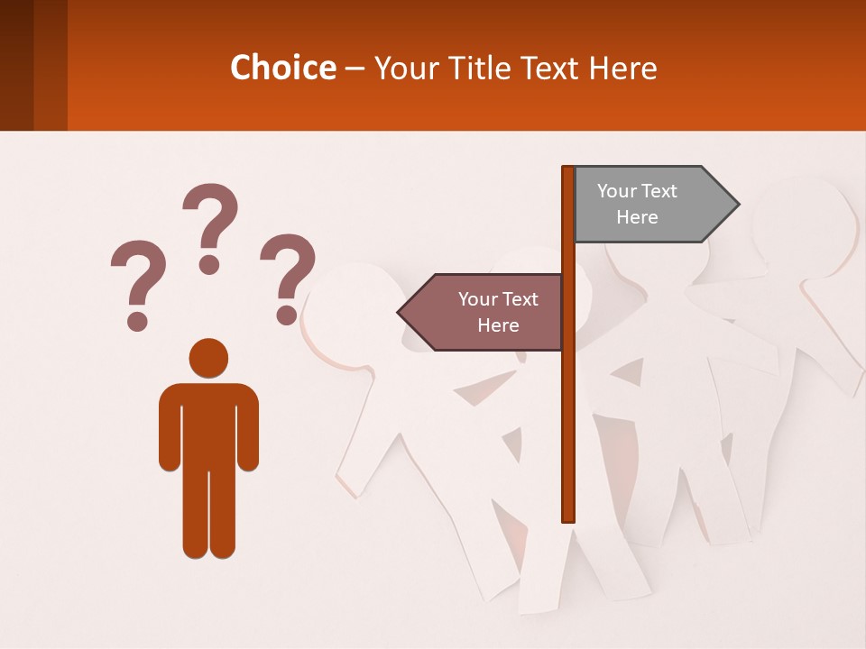 A Group Of Cut Out People Standing Next To Each Other PowerPoint Template