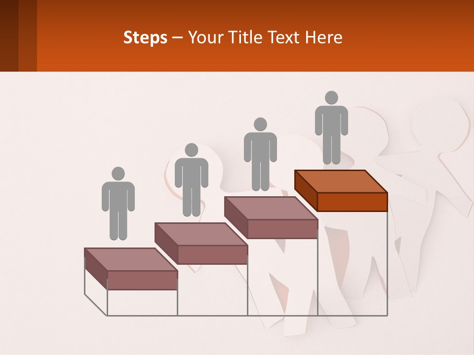 A Group Of Cut Out People Standing Next To Each Other PowerPoint Template