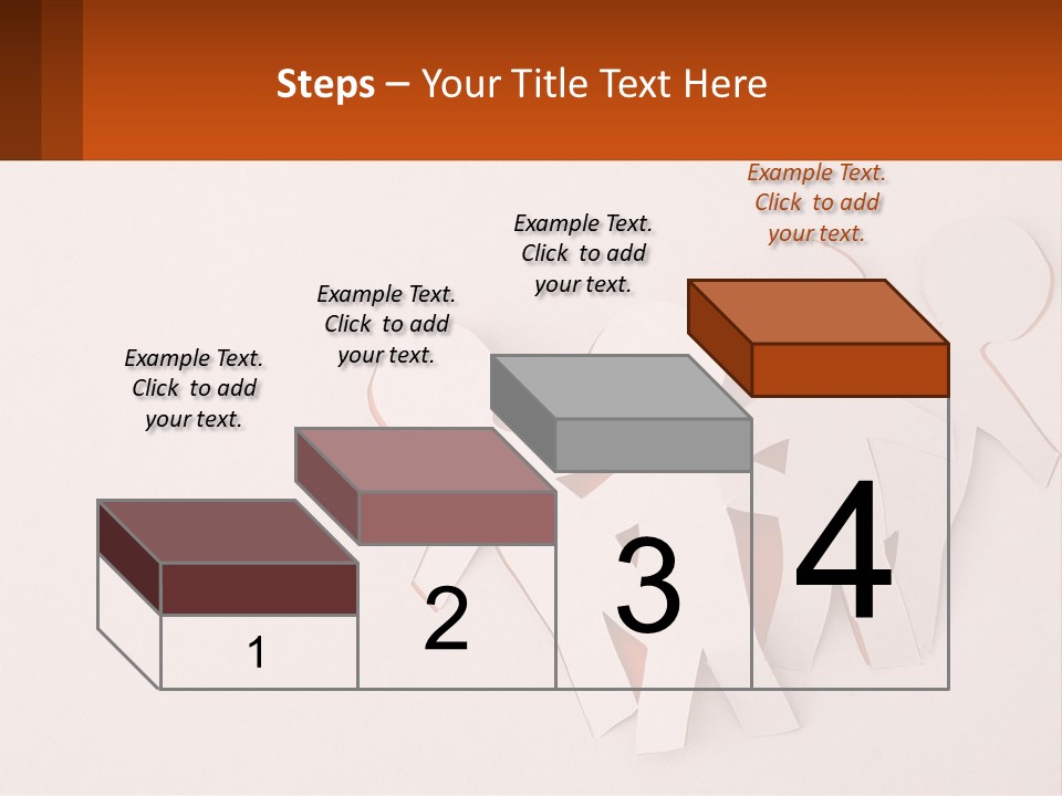 A Group Of Cut Out People Standing Next To Each Other PowerPoint Template