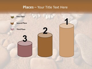 A Group Of Rocks Sitting On Top Of A Sandy Ground PowerPoint Template