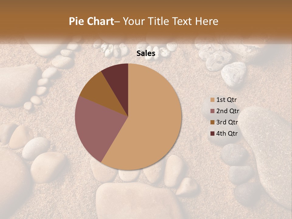 A Group Of Rocks Sitting On Top Of A Sandy Ground PowerPoint Template