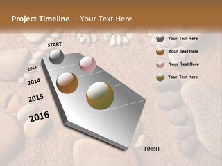 A Group Of Rocks Sitting On Top Of A Sandy Ground PowerPoint Template
