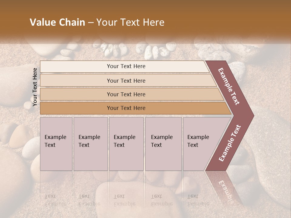 A Group Of Rocks Sitting On Top Of A Sandy Ground PowerPoint Template