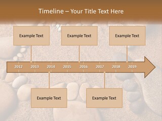A Group Of Rocks Sitting On Top Of A Sandy Ground PowerPoint Template