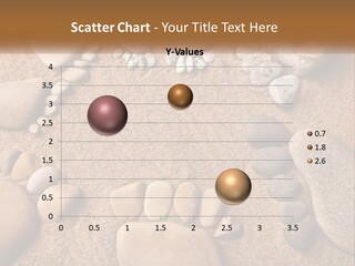 A Group Of Rocks Sitting On Top Of A Sandy Ground PowerPoint Template