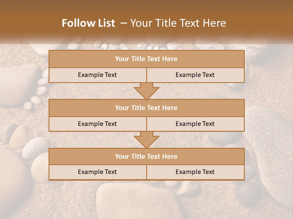 A Group Of Rocks Sitting On Top Of A Sandy Ground PowerPoint Template
